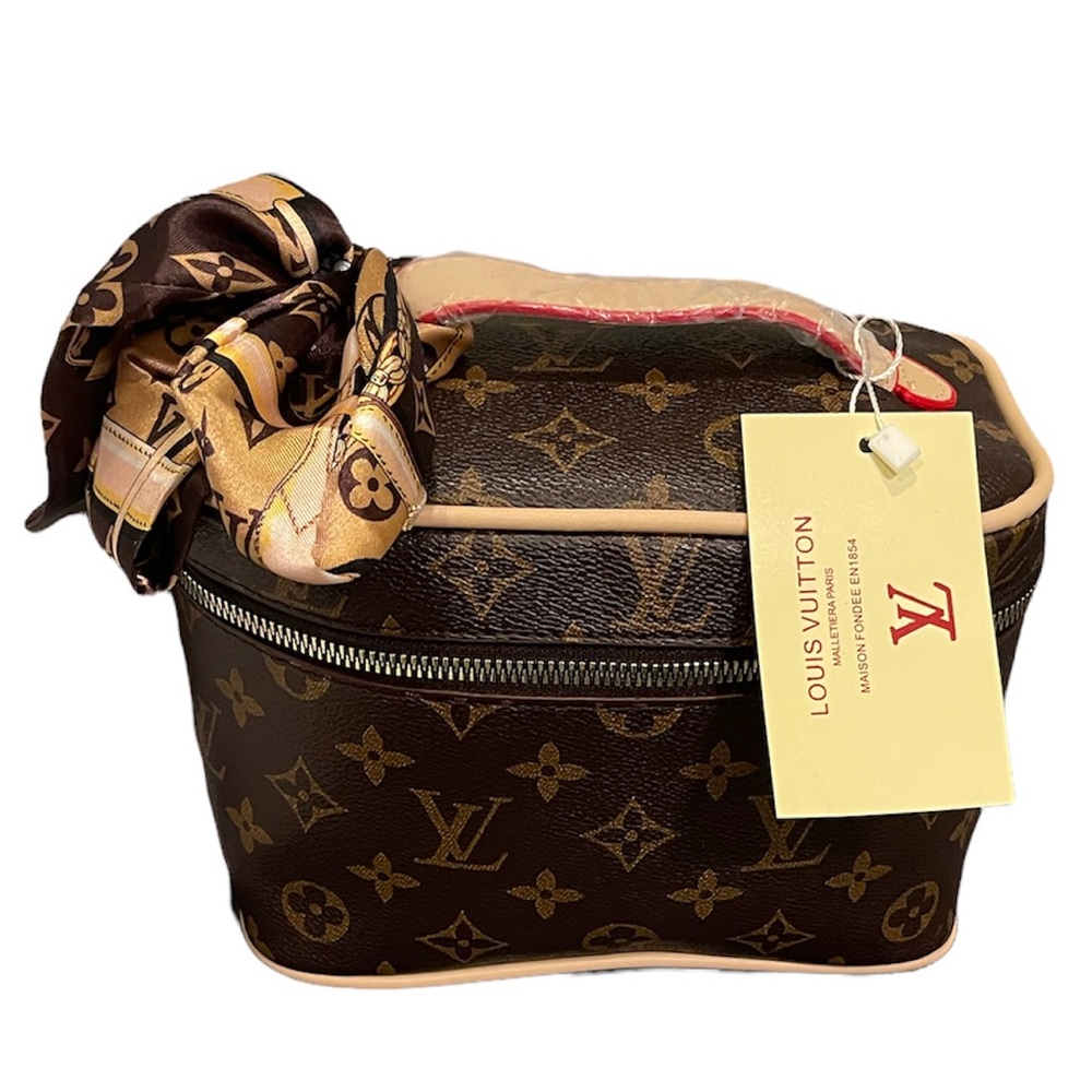 LV Knock Off Luxury Brand New Make-Up Bag.